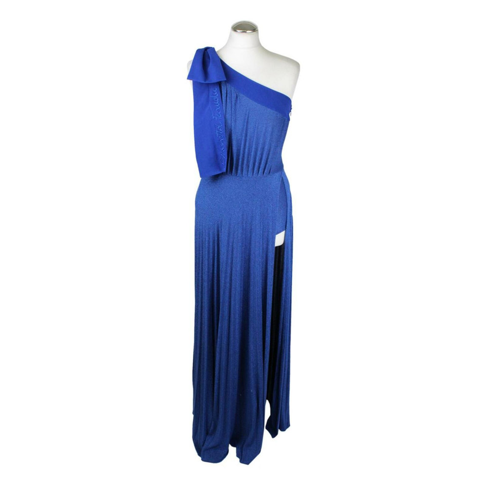 Elisabetta Franchi Robe en Viscose en Bleu