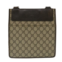 Gucci Umhängetasche aus Canvas in Beige