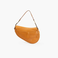 Christian Dior Saddle Bag aus Leder in Orange
