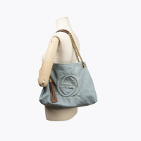 Gucci Soho Tote Bag Denim in Blauw
