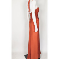 Alberta Ferretti Kleid aus Seide in Orange
