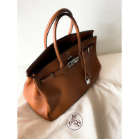 Hermès Birkin Bag 35 in Pelle in Oro