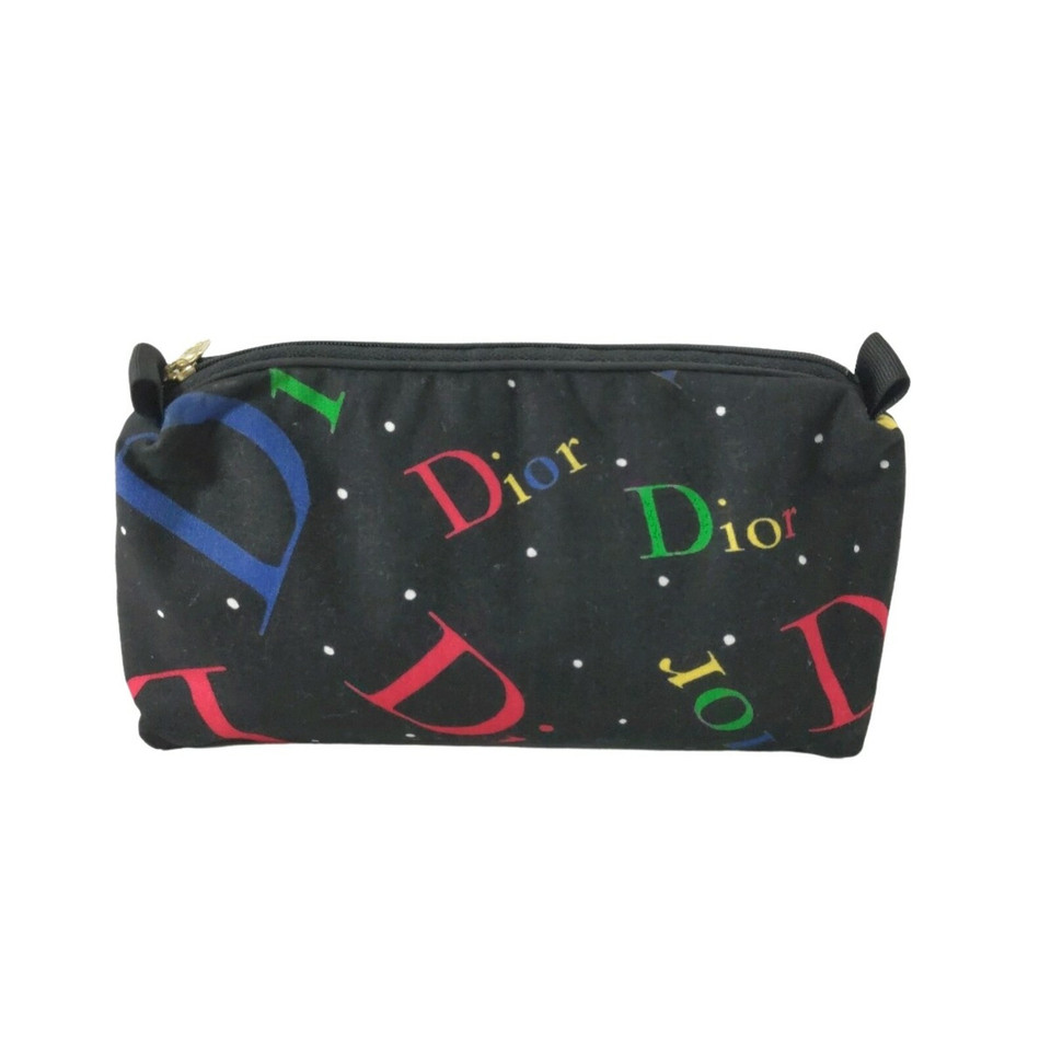 Dior Clutch Bag Cotton in Black