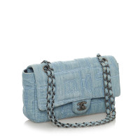 Chanel Flap Bag aus Jeansstoff in Blau