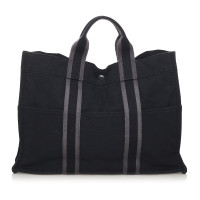 Hermès Fourre Tout Bag en Toile en Noir