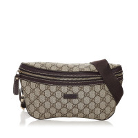 Gucci Handtasche aus Canvas in Beige