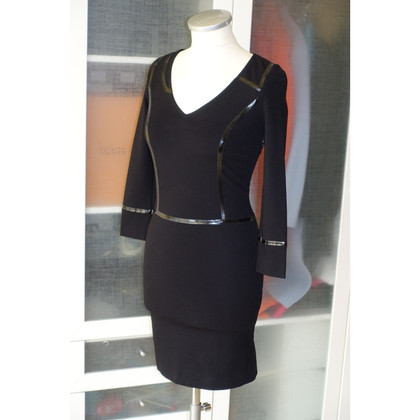 Emporio Armani Kleid aus Baumwolle in Schwarz