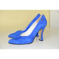 Pierre Cardin Pumps/Peeptoes Suède in Blauw