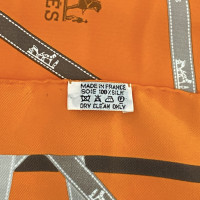 Hermès Sjaal Zijde in Oranje