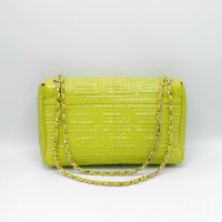 Gianni Versace Shoulder bag Patent leather in Green