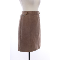 S Max Mara Skirt Leather in Brown