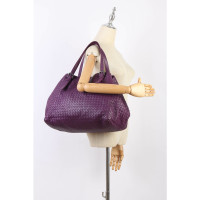Bottega Veneta Tote bag Leather in Violet