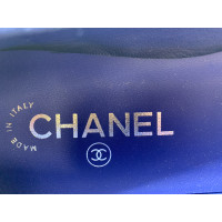 Chanel Slippers/Ballerinas Leather in Turquoise
