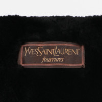 Yves Saint Laurent Jas/Mantel Wol in Zwart