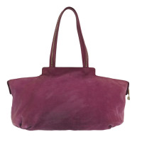 Fendi Tote Bag aus Leder in Violett