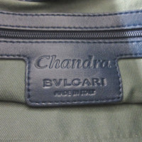 Bulgari Umhängetasche aus Leder in Blau