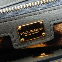 Dolce & Gabbana Sicily Bag aus Leder in Grau