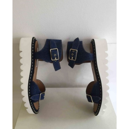 Stella McCartney Sandalen aus Jeansstoff in Blau