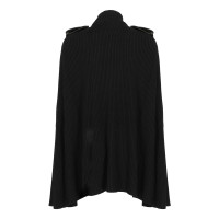 Balmain Jacke/Mantel aus Wolle in Schwarz