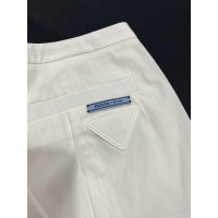 Prada Trousers Cotton in White