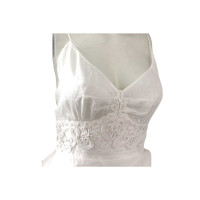 Ermanno Scervino Robe en Coton en Blanc