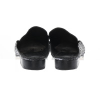 Clergerie Slipper/Ballerinas aus Leder in Schwarz