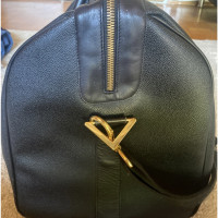 Gianni Versace Reisetasche aus Leder in Schwarz