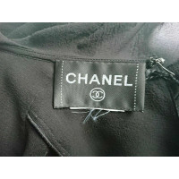 Chanel Oberteil aus Seide in Schwarz