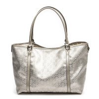 Gucci Shoulder bag Canvas in Silvery