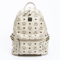 Mcm Zaino in Tela in Beige