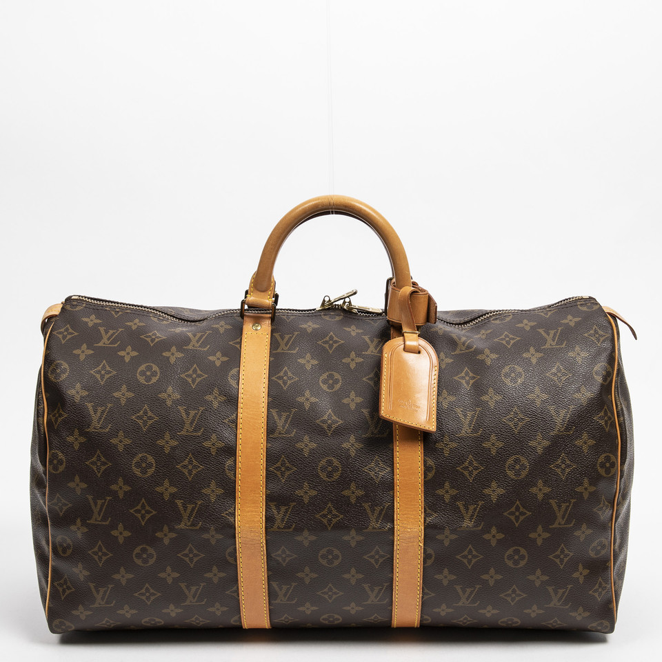 Louis Vuitton Keepall 50 aus Canvas in Braun