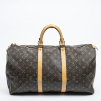 Louis Vuitton Keepall 50 aus Canvas in Braun