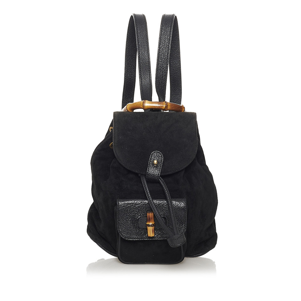 Gucci Rucksack aus Wildleder in Schwarz