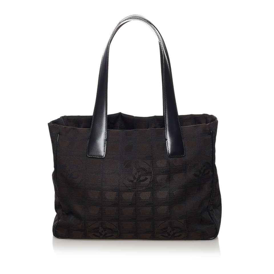 Chanel Handtasche aus Baumwolle in Braun