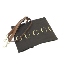 Gucci Bamboo Shopper in Pelle in Marrone