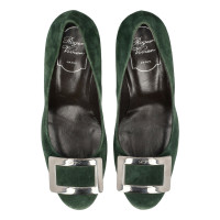 Roger Vivier Chaussures à lacets en Cuir en Vert