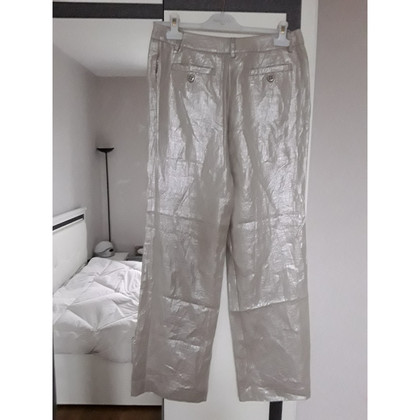 Gerard Darel Paire de Pantalon en Lin en Argenté