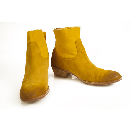 Zadig & Voltaire Ankle boots Suede in Yellow