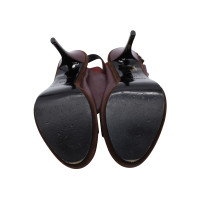 Balenciaga Sandals Leather in Bordeaux