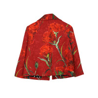 Dolce & Gabbana Veste/Manteau en Coton en Rouge