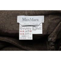 Max Mara Rock aus Wolle in Braun