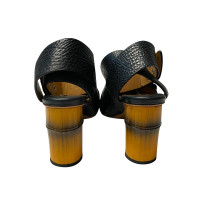 Acne Sandals Leather in Black