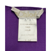 Chloé Kleid aus Baumwolle in Violett