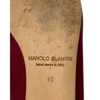 Manolo Blahnik Chaussons/Ballerines en Rouge