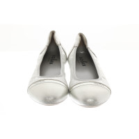 Hogan Slippers/Ballerinas Leather in Silvery