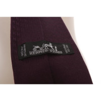 Hermès Krawatte aus Seide in Violett