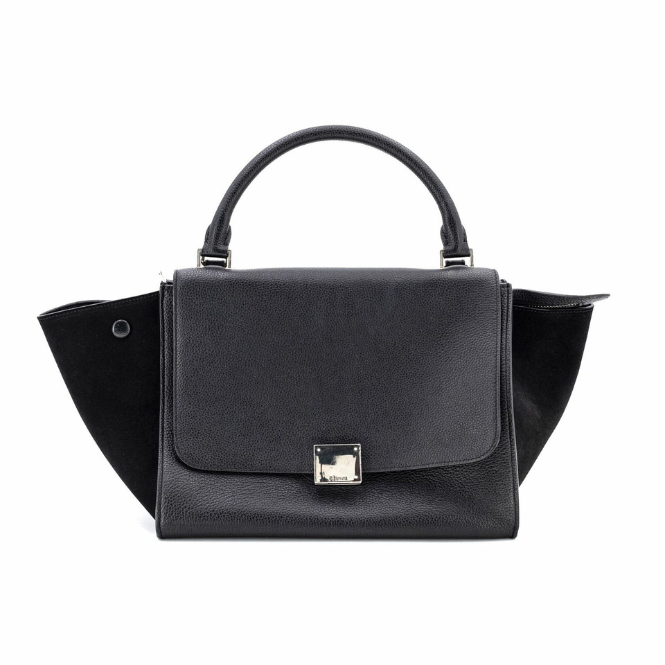 Céline Trapeze Mini 20cm en Cuir en Noir