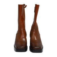 Balenciaga Boots Leather in Brown