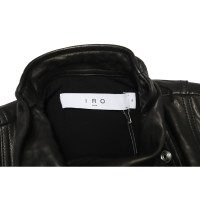 Iro Dress Leather in Black