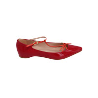 Stuart Weitzman Slippers/Ballerinas Patent leather in Red